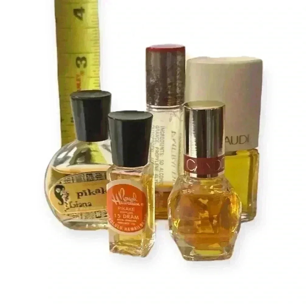 Vintage women's Collectible perfume mini bottle lot of 5 - rare scents